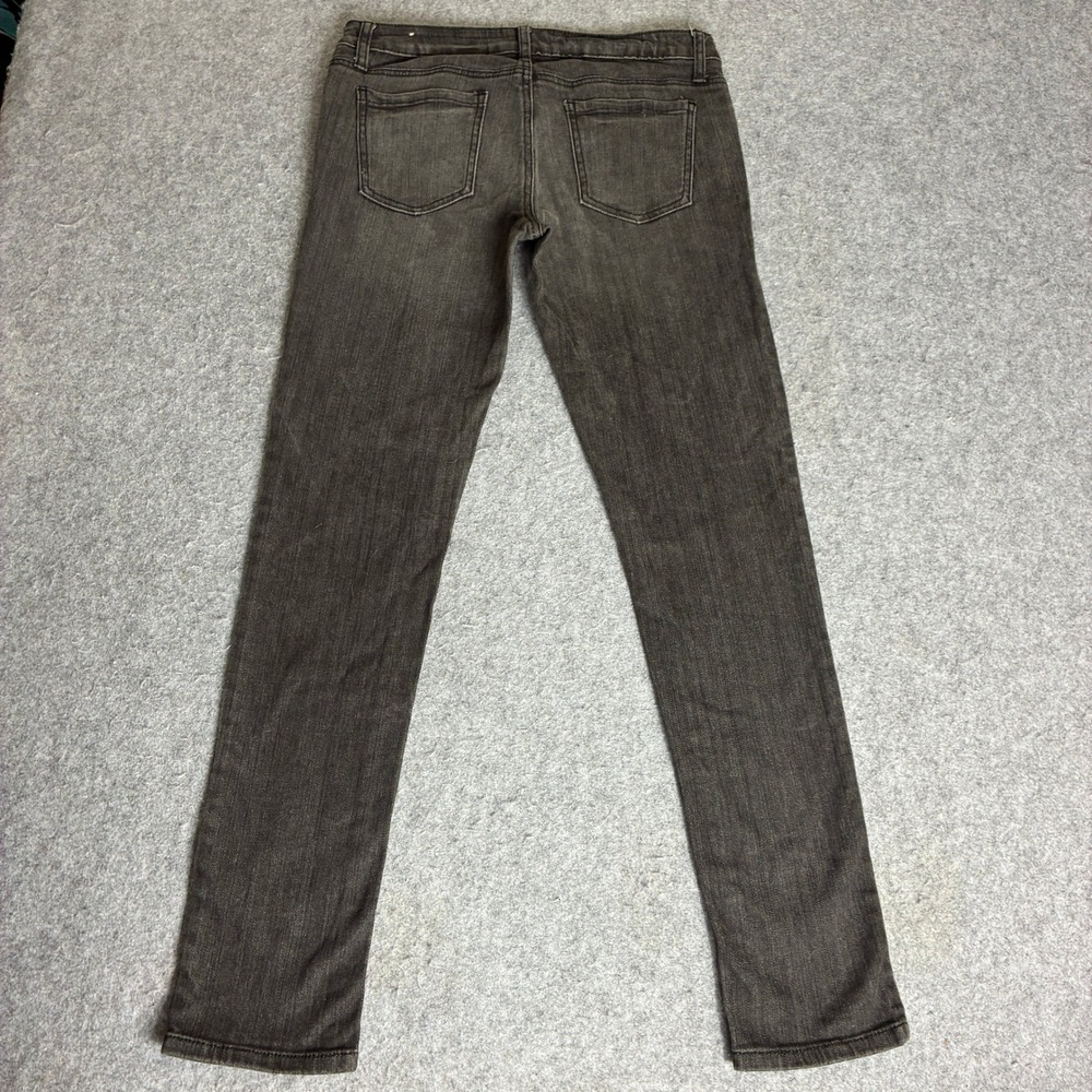 Heritage 1981 Womens 31x30 Charcoal Gray Skinny Jeans Low Rise Faded Black - Picture 2 of 7